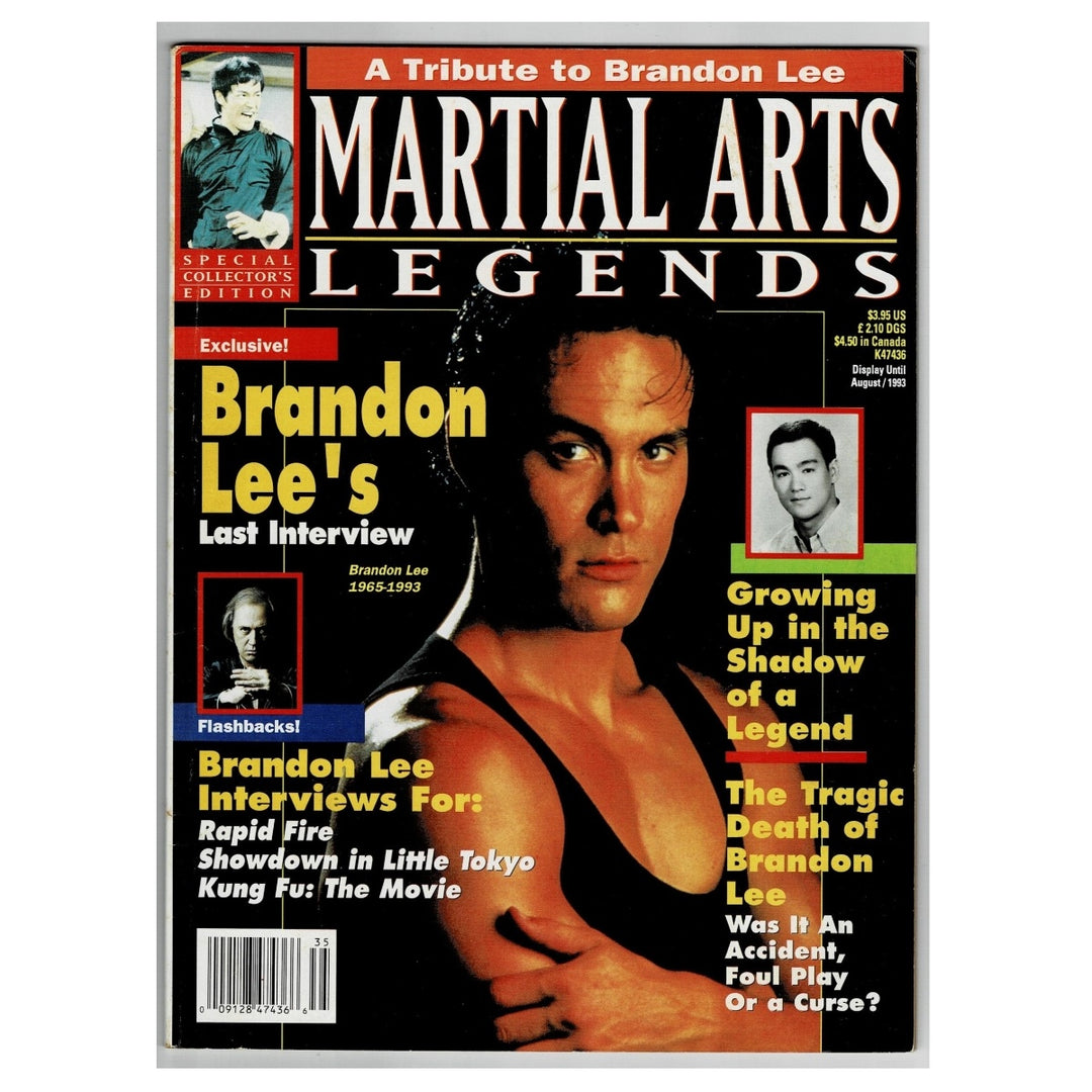 Martial Arts Legends Presents Brandon Lee Aug 1993 with white background.