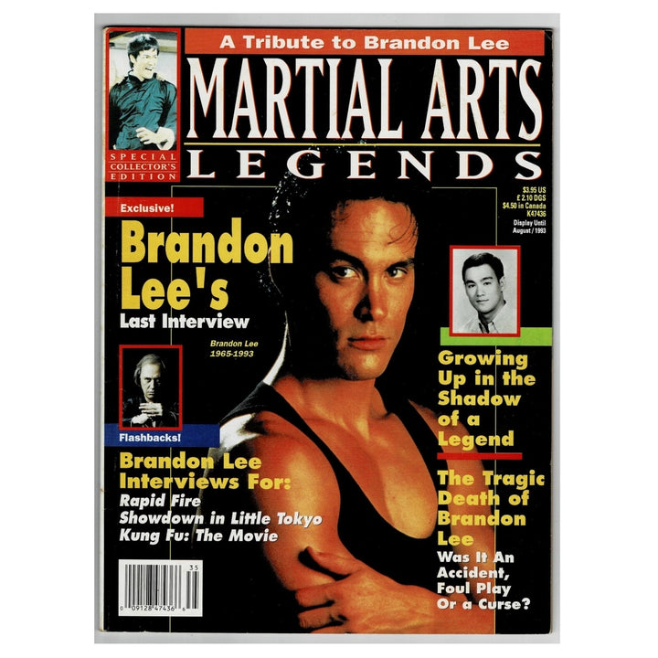 Martial Arts Legends Presents Brandon Lee Aug 1993 with white background.