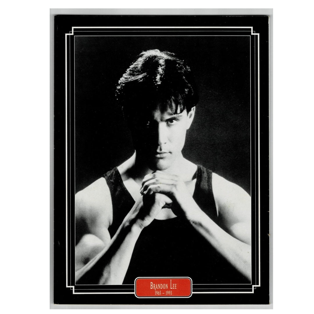 Martial Arts Legends Presents Brandon Lee Aug 1993 commemorative image with whit ebackground.