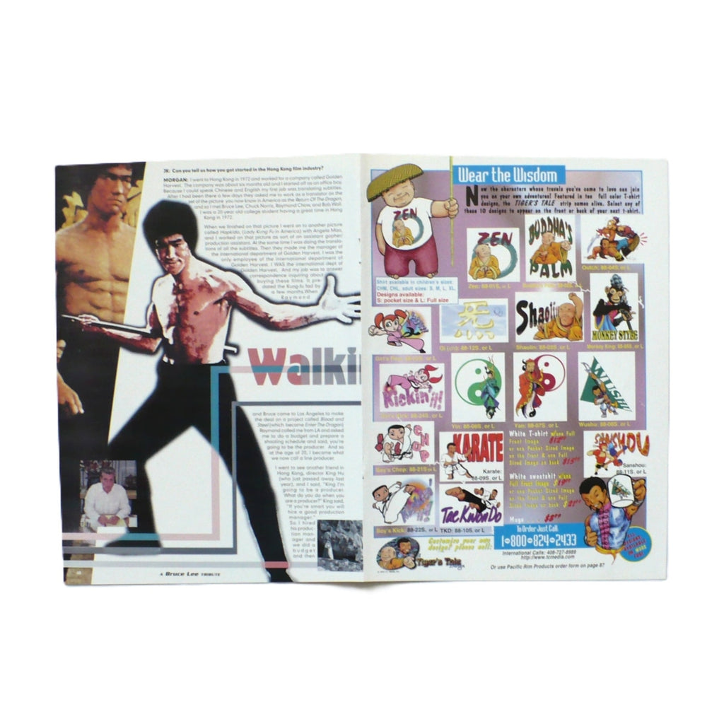 Reverse  Vintage Bruce Lee Centerfold Poster.