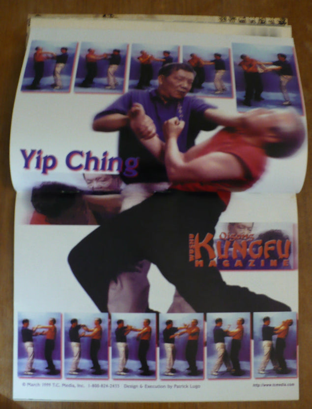 Vinatage Kung Fu Presents Wing Chun Mar 1999 centerfold poster.