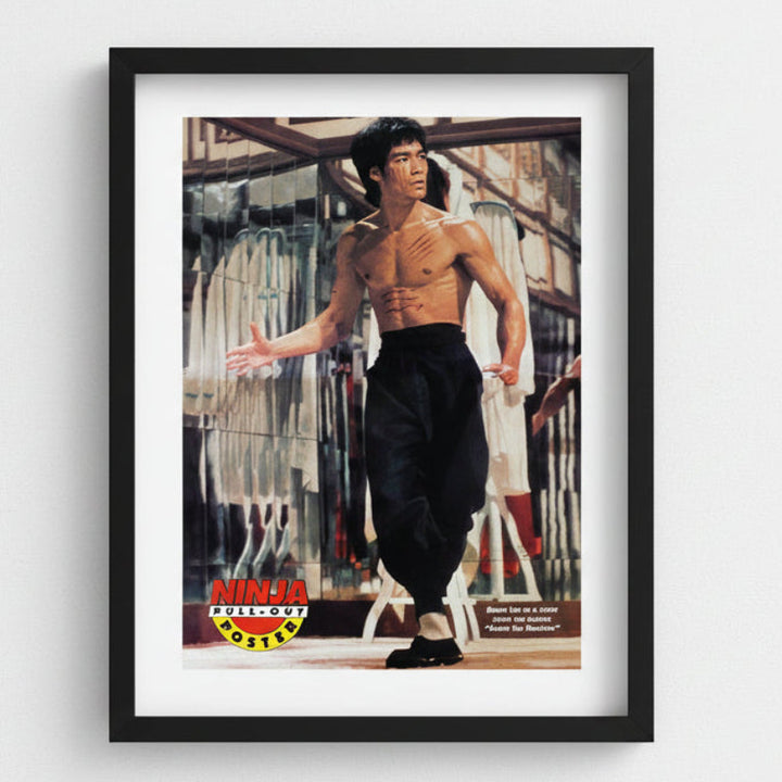 Vintage Bruce Lee Enter the Dragon Centerfold Poster.