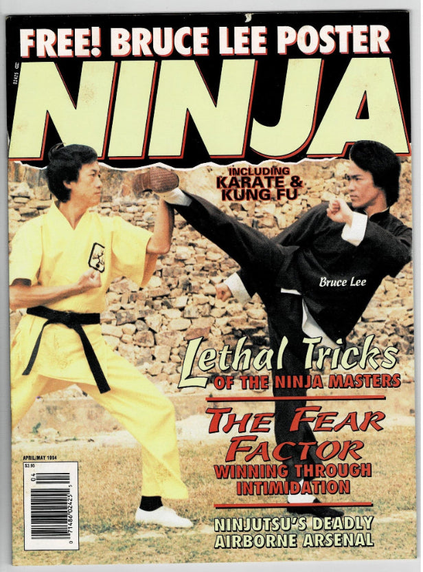 Vintage Ninja Bruce Lee magazine, NINJA Martial Arts magazine, April/May 1994 issue.