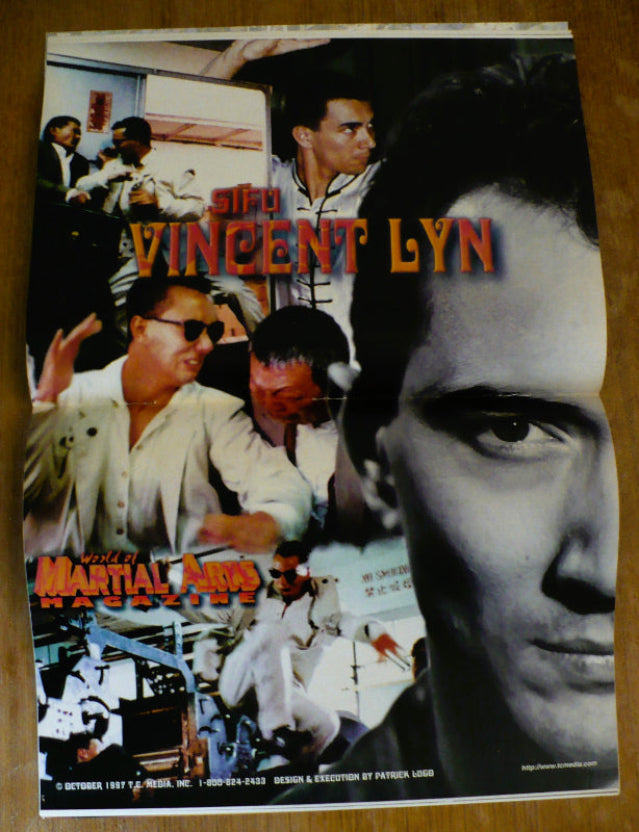 Vintage Sifu Vincent Lyn MA Poster martial arts.