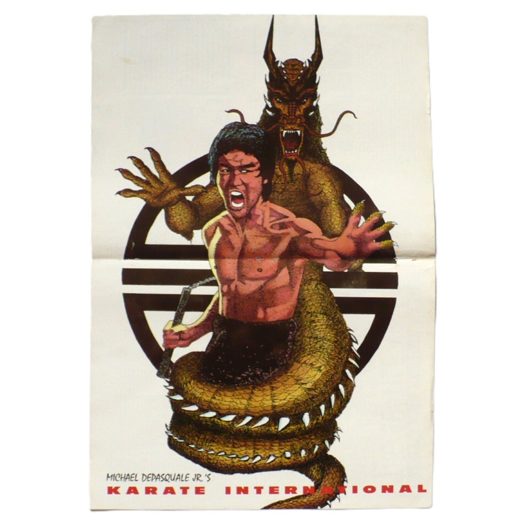 Vintage Bruce Lee Enter The Dragon Centerfold Poster.