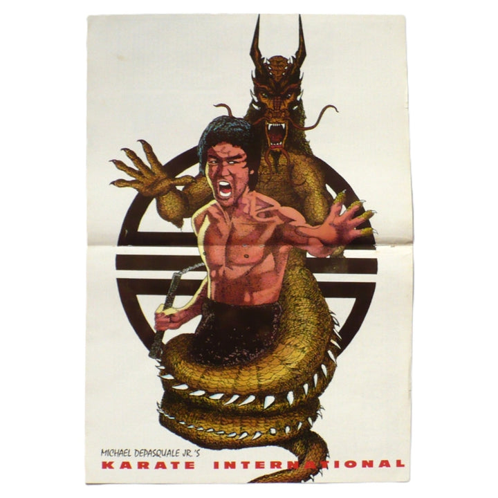 Vintage Bruce Lee Enter The Dragon Centerfold Poster.