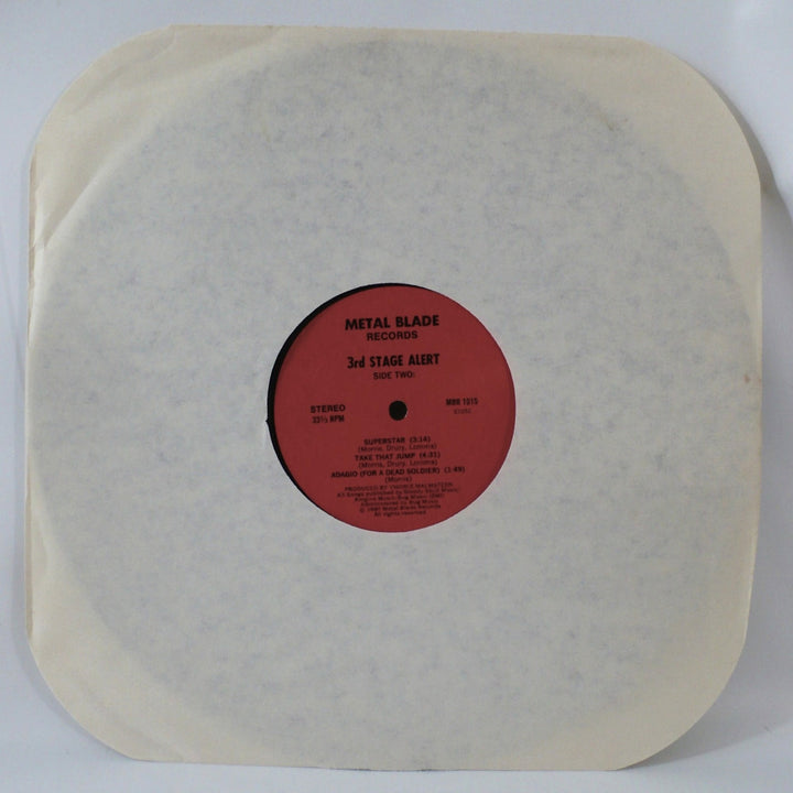 3rd Stage Alert 1984 12" Vintage Vinyl Record Yngwie Malmsteen front of sleeve.