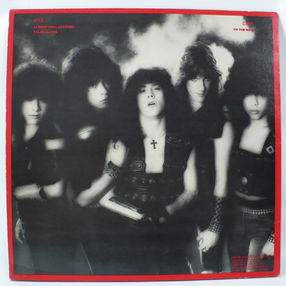 Armored Saint 1983 EP 1983 back cover.