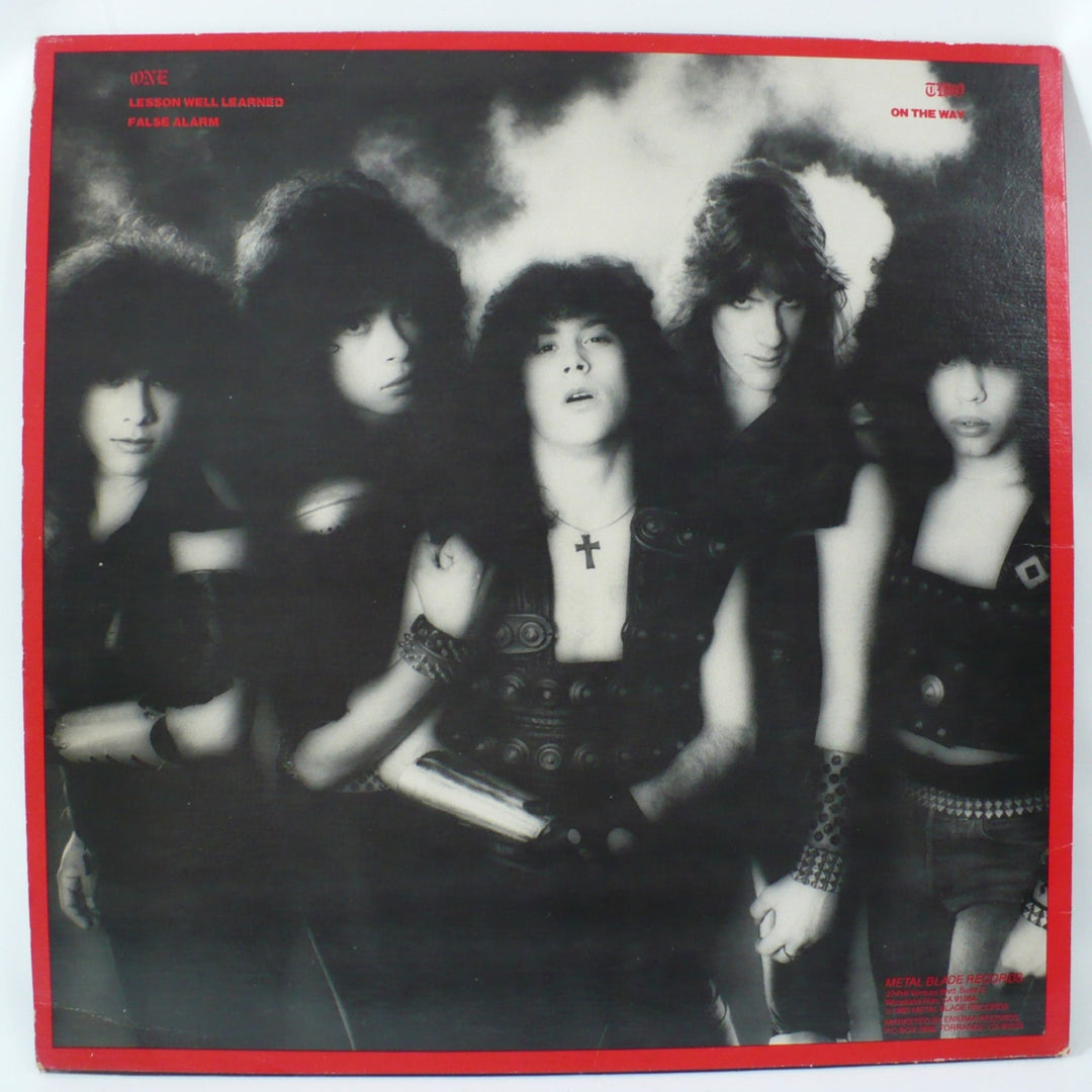 Armored Saint 1983 EP 1983 back cover.