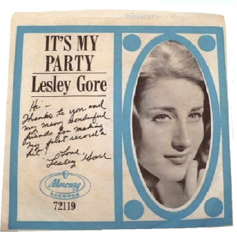 1963 Leslie Gore It's My Party Vintage Record.