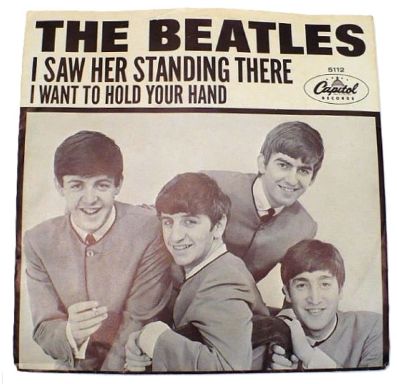 Beatles I Want to Hold Your Hand 1964 Vintage Record.