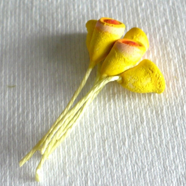 1950s Vintage 4cm Calla Lily Stems Millinery Supply
