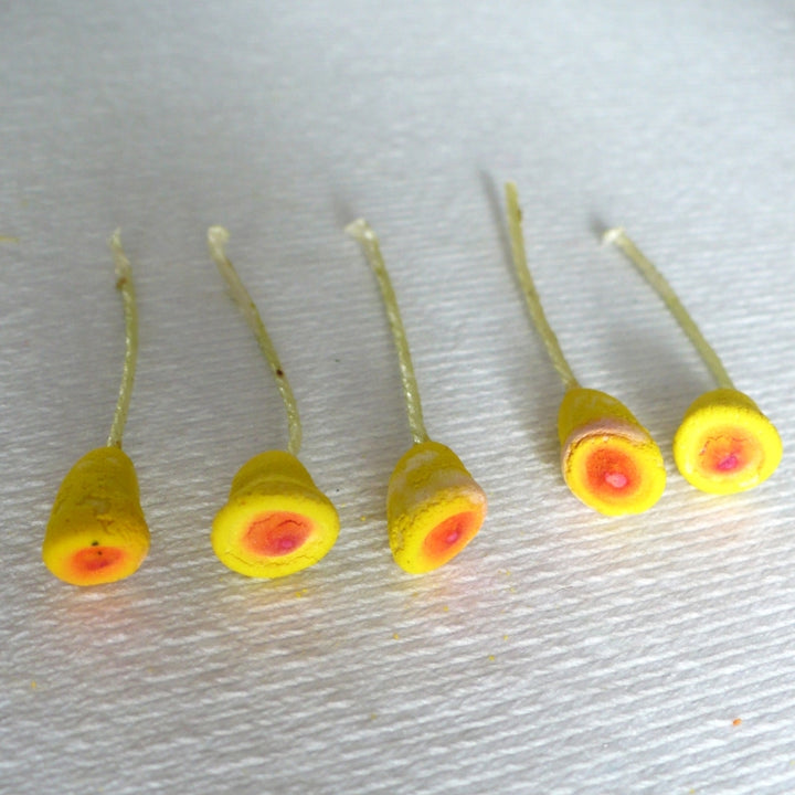 1950s Vintage 4cm Calla Lily Stems Millinery Supply