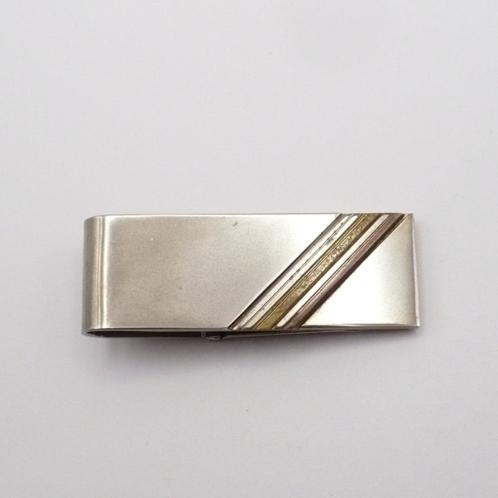 Handsome Hinged Money Clip Men's Vintage Jewelry Wallets.