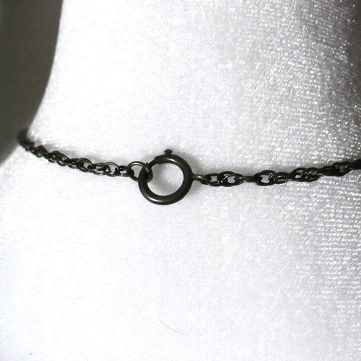 Victorian Miraculous Medal and Original Chain Necklace.