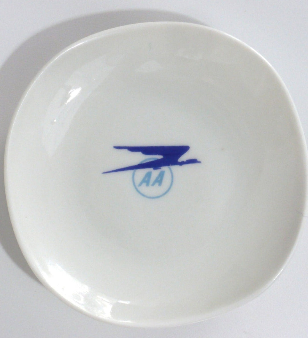 1950 Vintage Aerolineas Argentina Butter Pat Dish First Class Catering, front side.