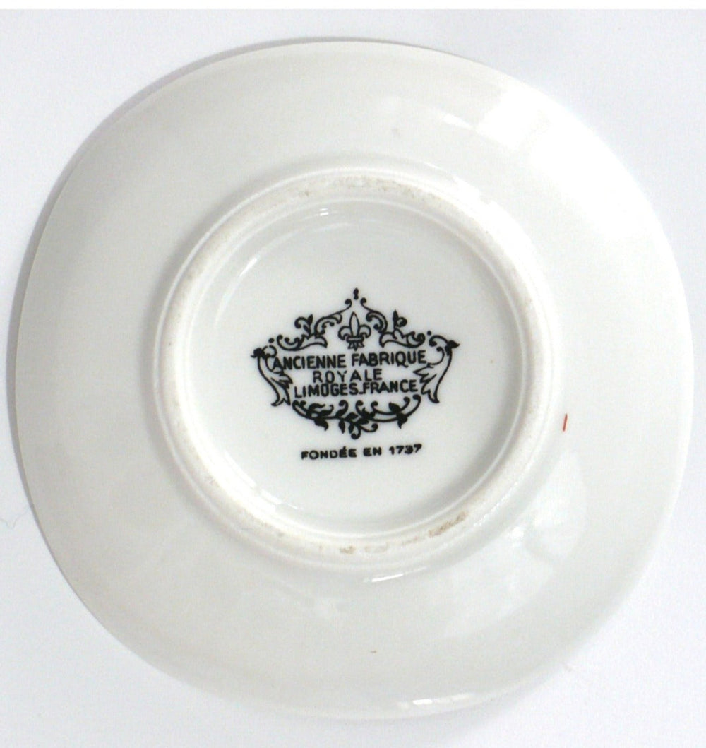 1950 Vintage Aerolineas Argentina Butter Pat Dish First Class Catering, back side.