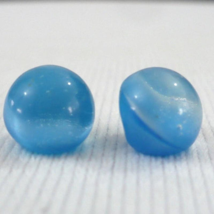 16L Blue Glass Shank Buttons