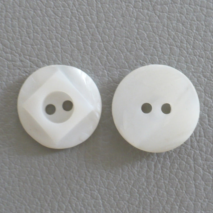 22L Two Hole Art Deco Shell Buttons