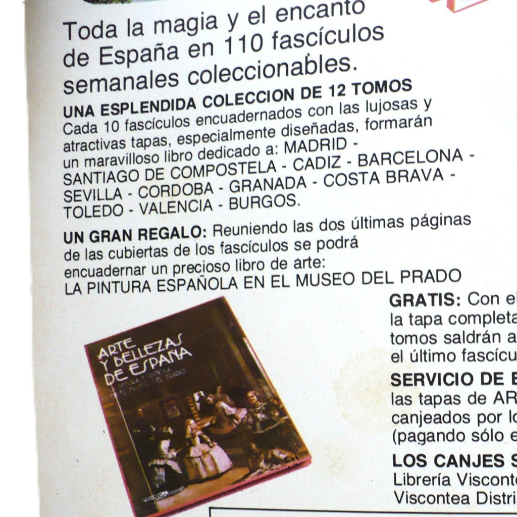 Advertisement for a collection of Spanish-themed books with a book cover image on a white background.