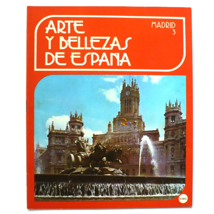 Cover of the book 'Arte Y Bellezas De España Volumen 3 Madrid' featuring a photograph of the Royal Palace of Madrid with the title and artist's signature.
