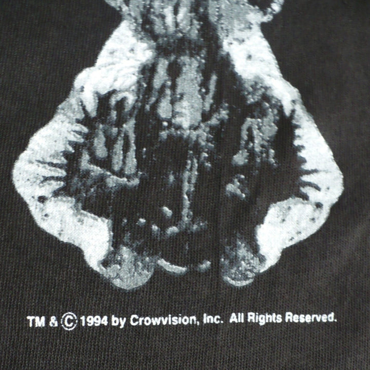Vintage 1994 "The Crow" T-Shirt – Eric Draven, Brandon Lee, GEM Entertainment  t-shirt enlargement of copyright.