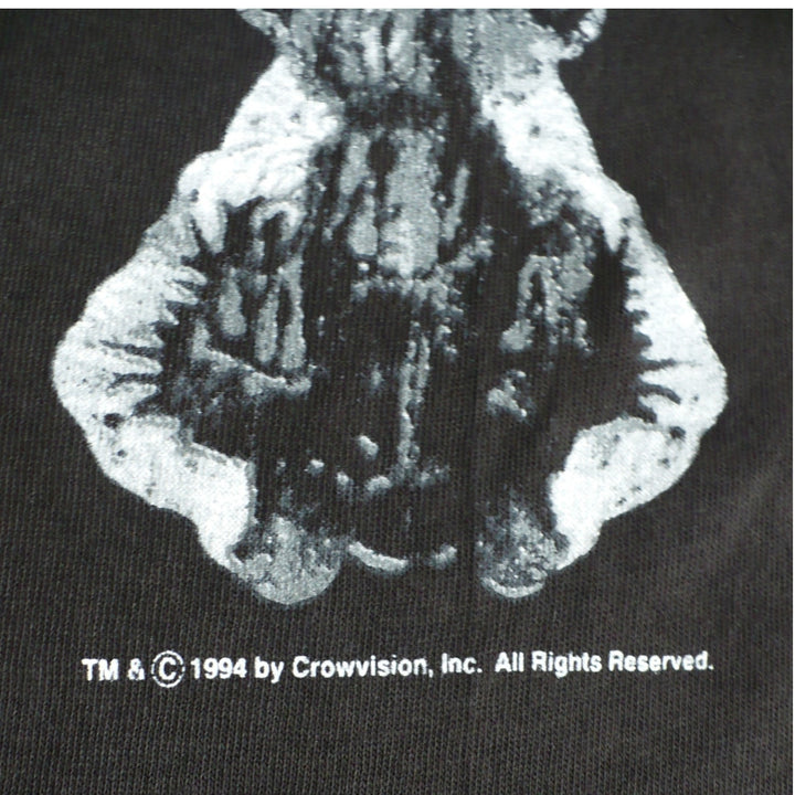 Vintage 1994 "The Crow" T-Shirt – Eric Draven, Brandon Lee, GEM Entertainment  t-shirt enlargement of copyright.