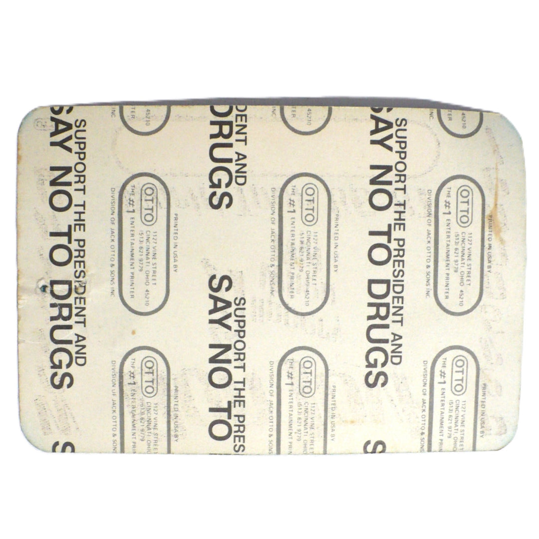 Working Personnel Pass, Bon Jovi, back side.