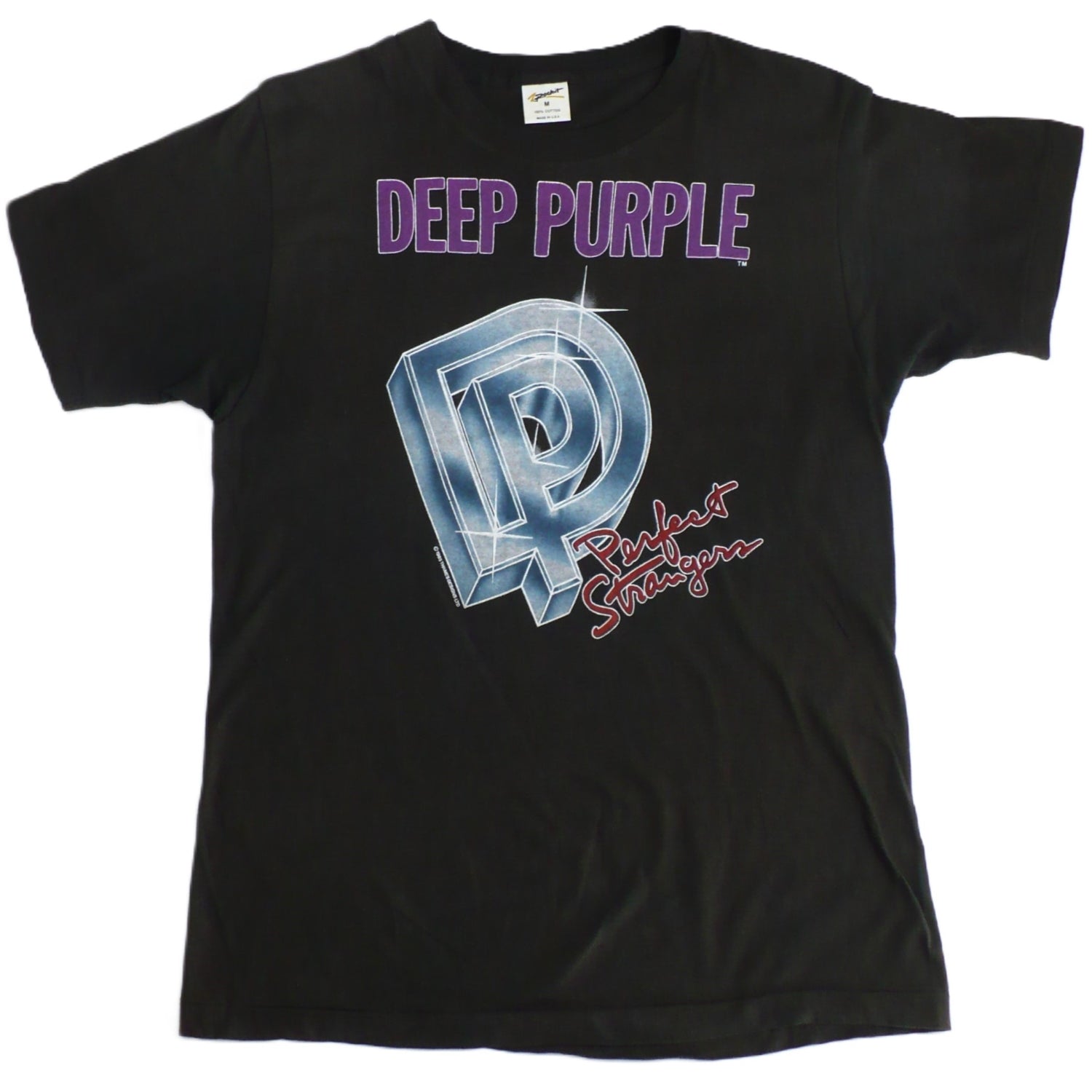 Deep Purple Perfect Strangers Tour Vintage Band T-Shirt & Ticket