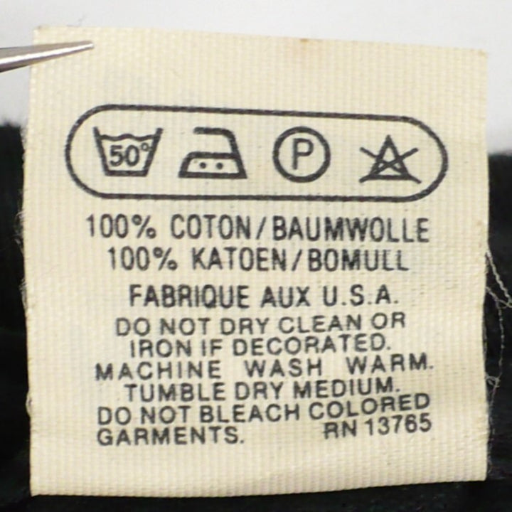 Vintage 1986 Band T-Shirt & Ticket Judas Priest Fuel For Life, care tag.