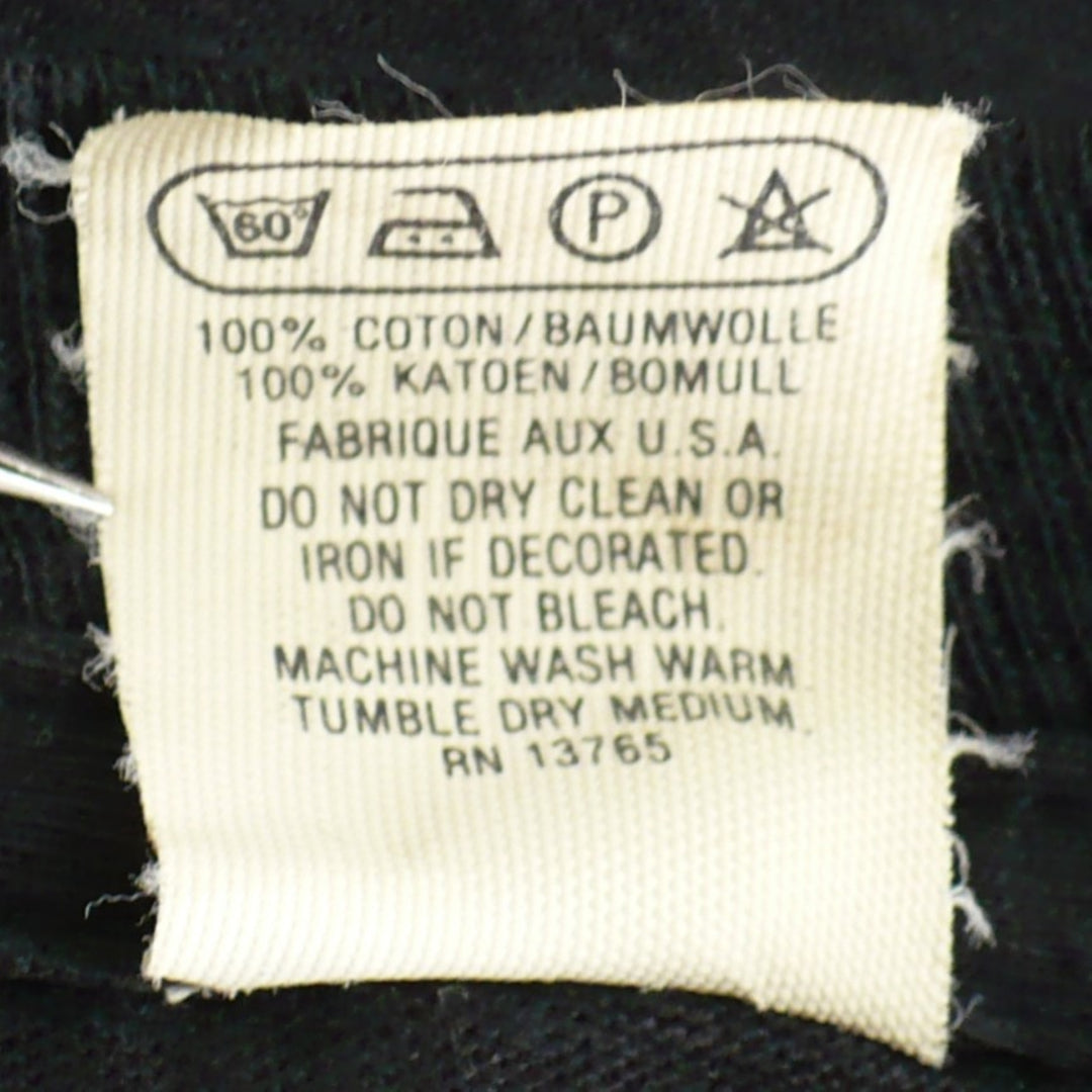 Rare 1984 Vintage Get Waysted North American Tour T-Shirt, care tag.