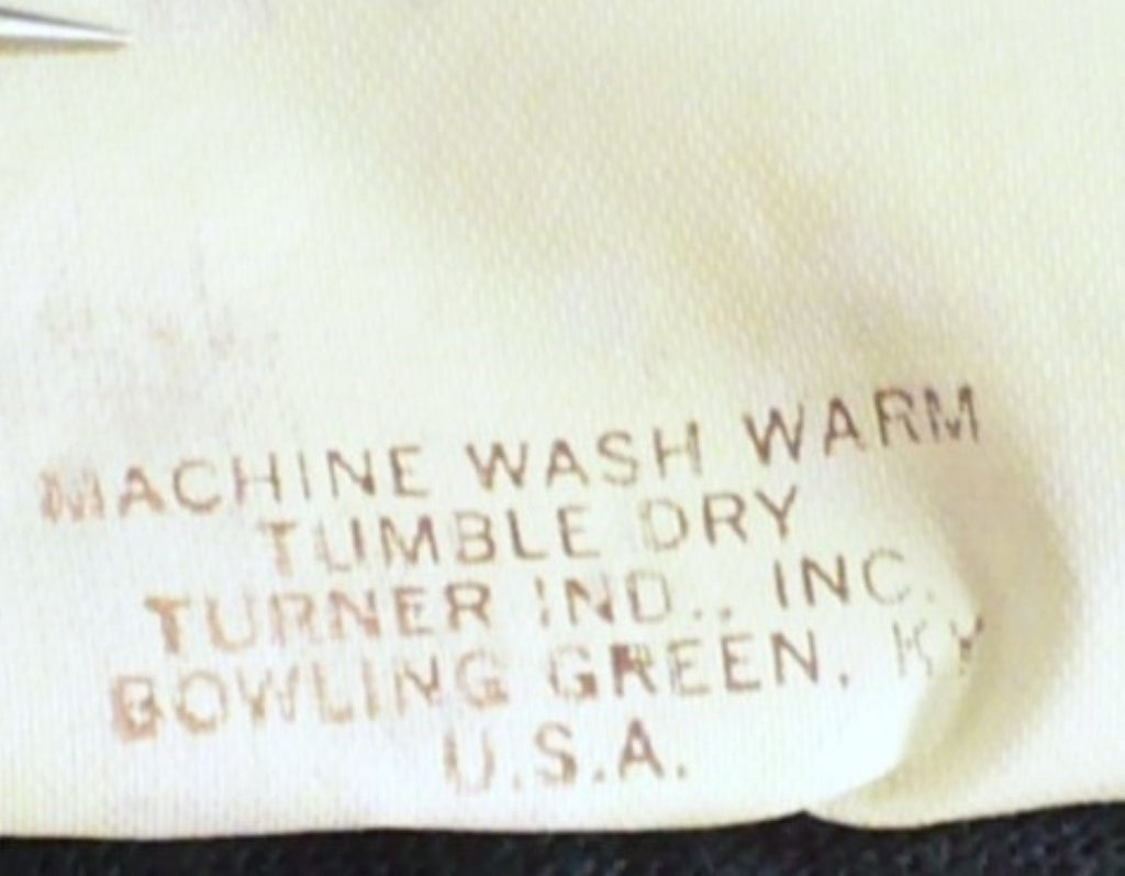 Ted Nugent Rules World Conquest Tour Shirt 1982 label tag care instructions.