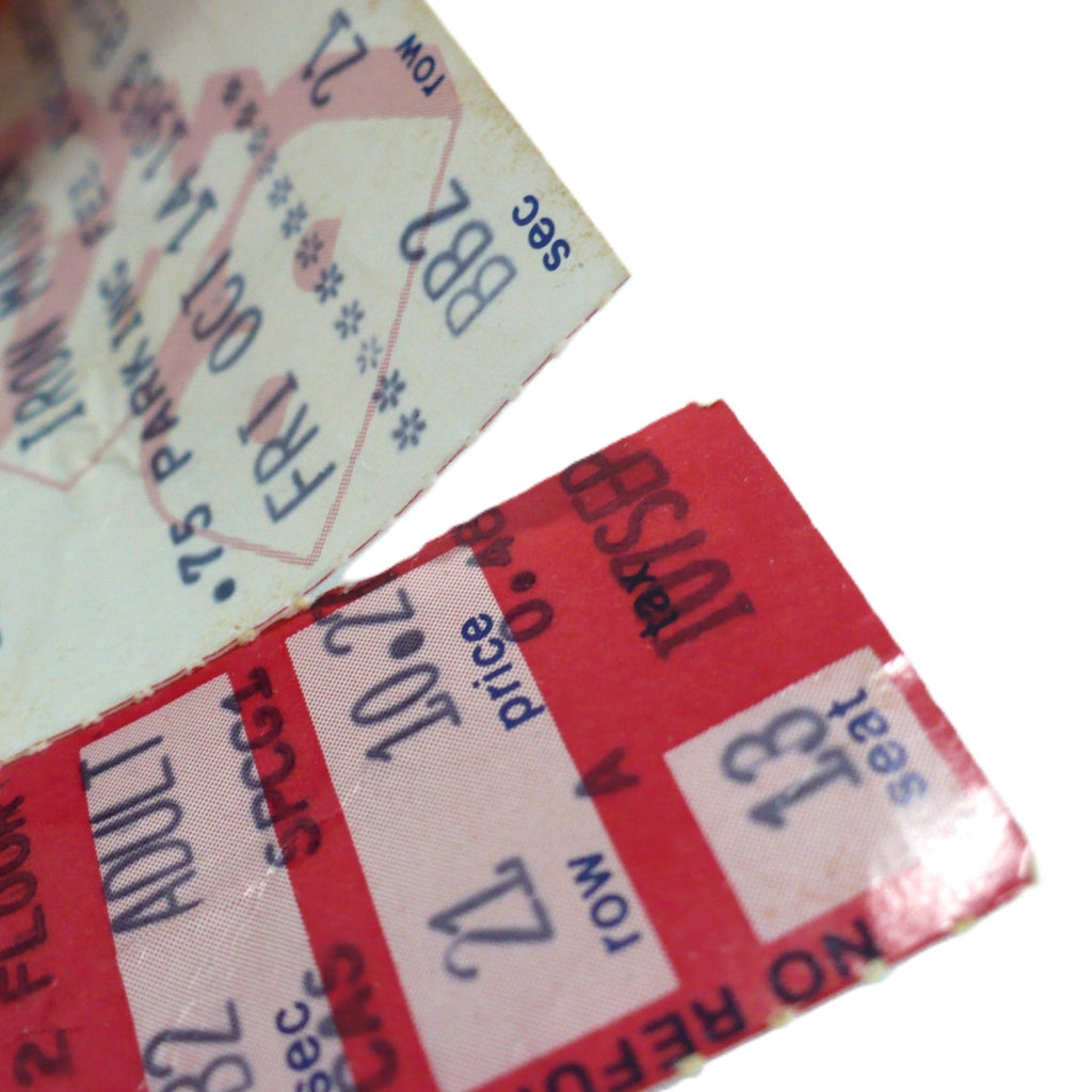 illustrates where the ticket is partially torn at perforations.