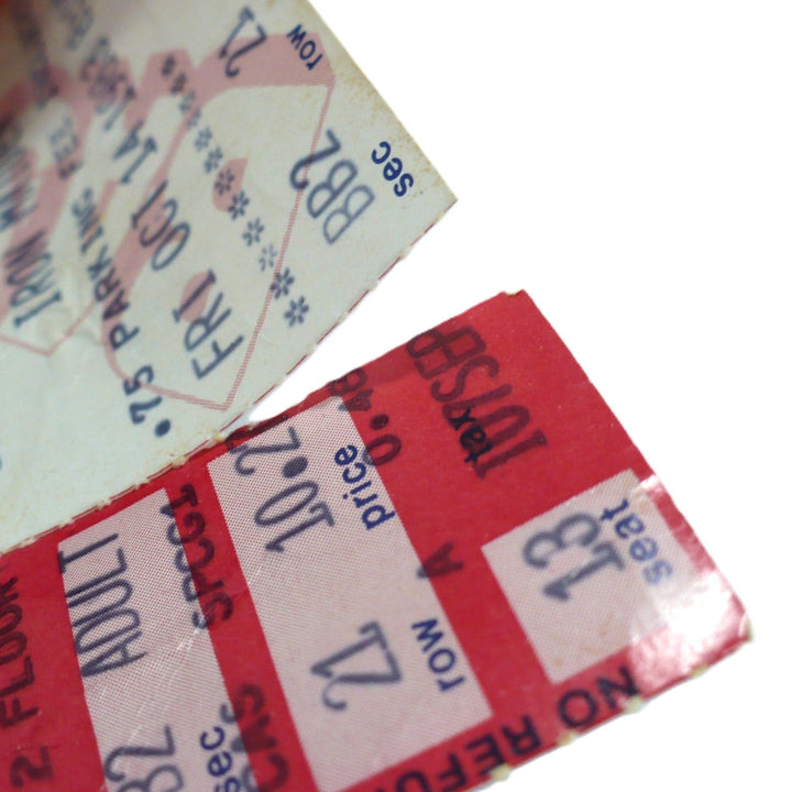 illustrates where the ticket is partially torn at perforations.