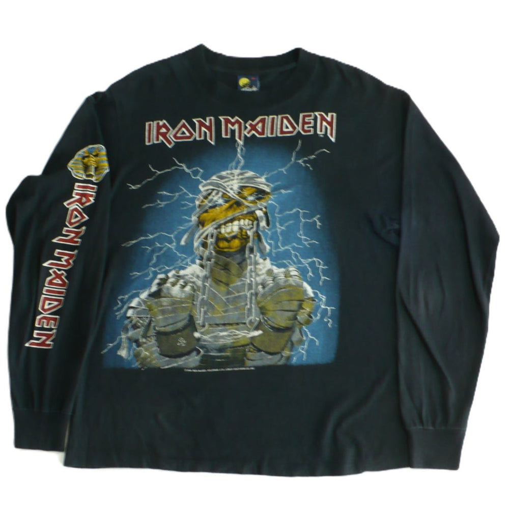 Vintage Iron Maiden World Slavery Tour Shirt, front.