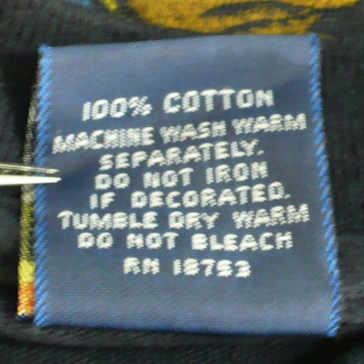 Iron Maiden World Slavery Tour Shirt label.