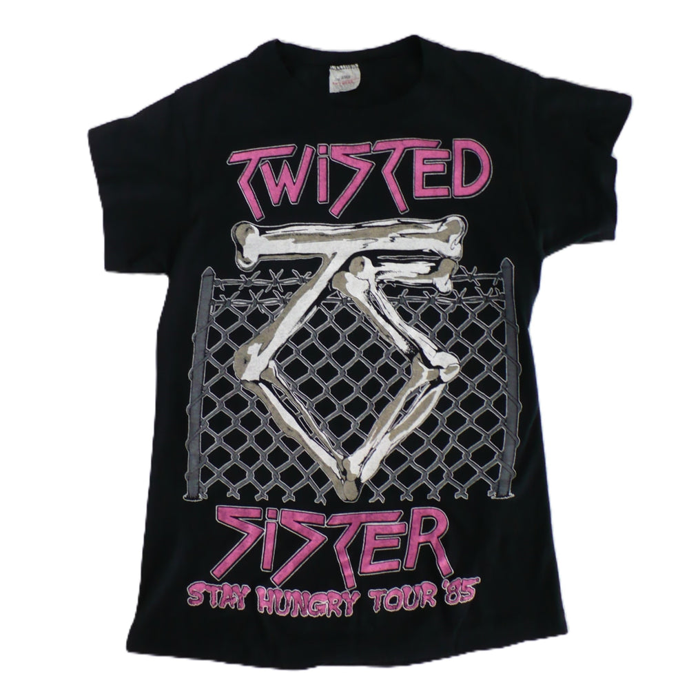 Vintage 1984/85 Twisted Sister Stay Hungry Tour T-Shirt - front view.