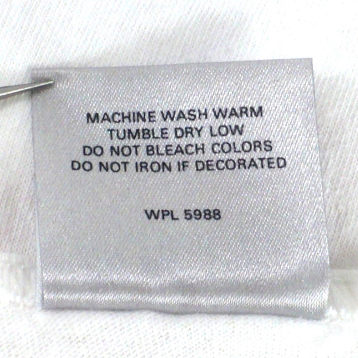 Kik Tracee No Rules White Tank Shirt back of tag.
