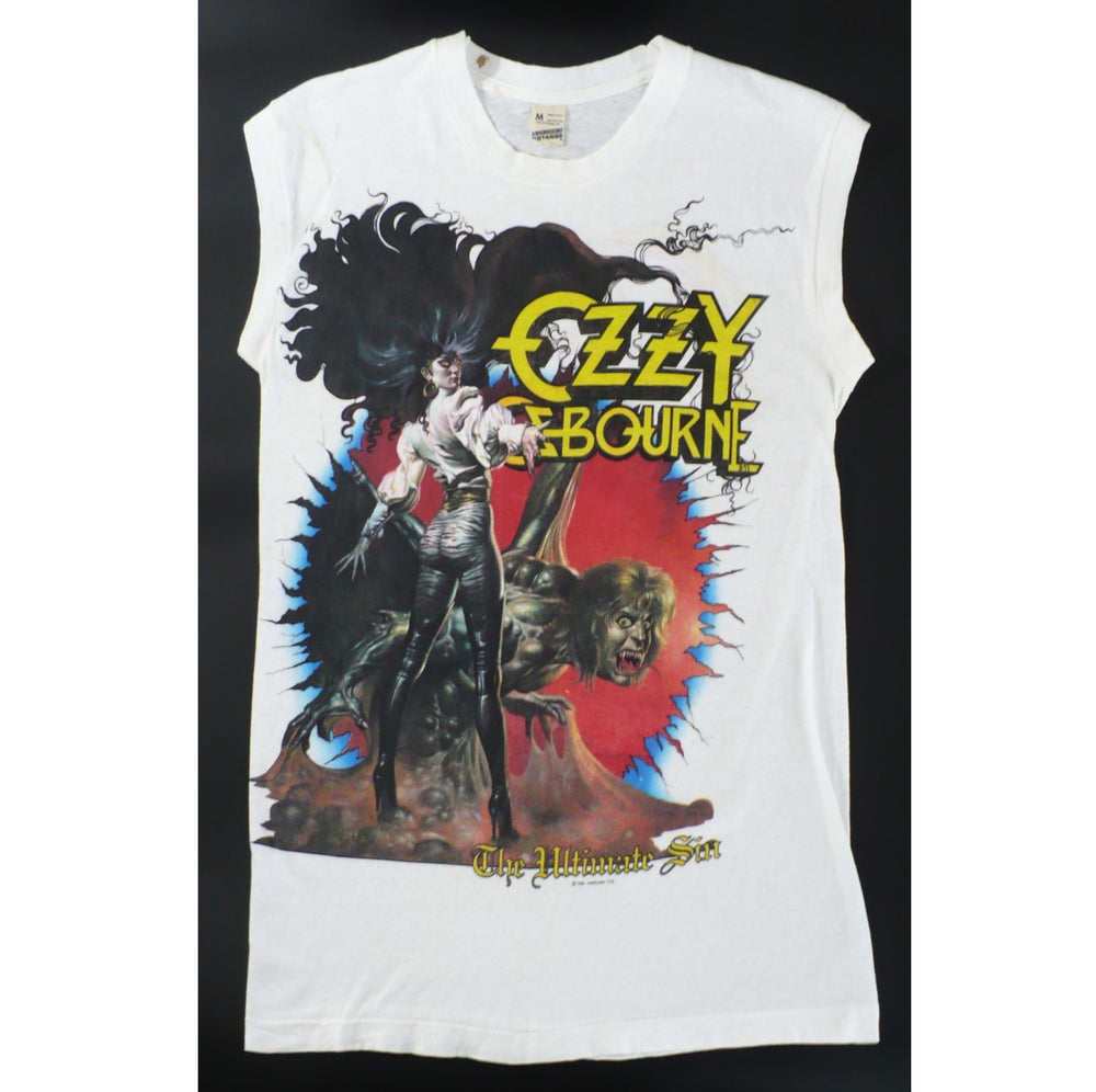 Vintage Ozzy Osbourne Ultimate Sin Tour Sleeveless T-Shirt.