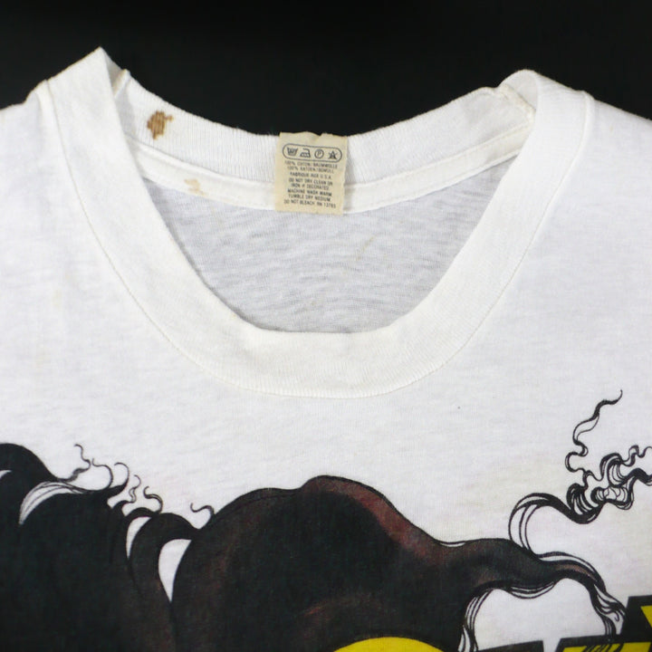 Ozzy Osbourne Ultimate Sin Tour Shirt, shows stains on inside collar.
