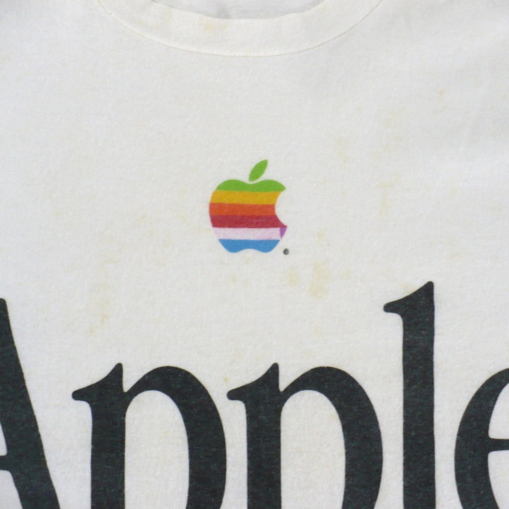 Large Vintage 1984 Apple Mac Logo T-Shirt.