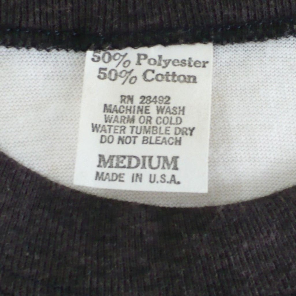 Iron Maiden Powerslave World Slavery Tour Shirt 1984/1985 label tag.