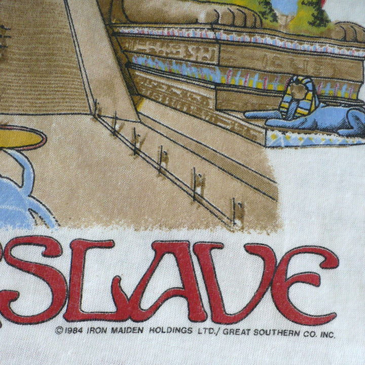 Iron Maiden Powerslave World Slavery Tour Shirt 1984/1985 enlargement of copyright.
