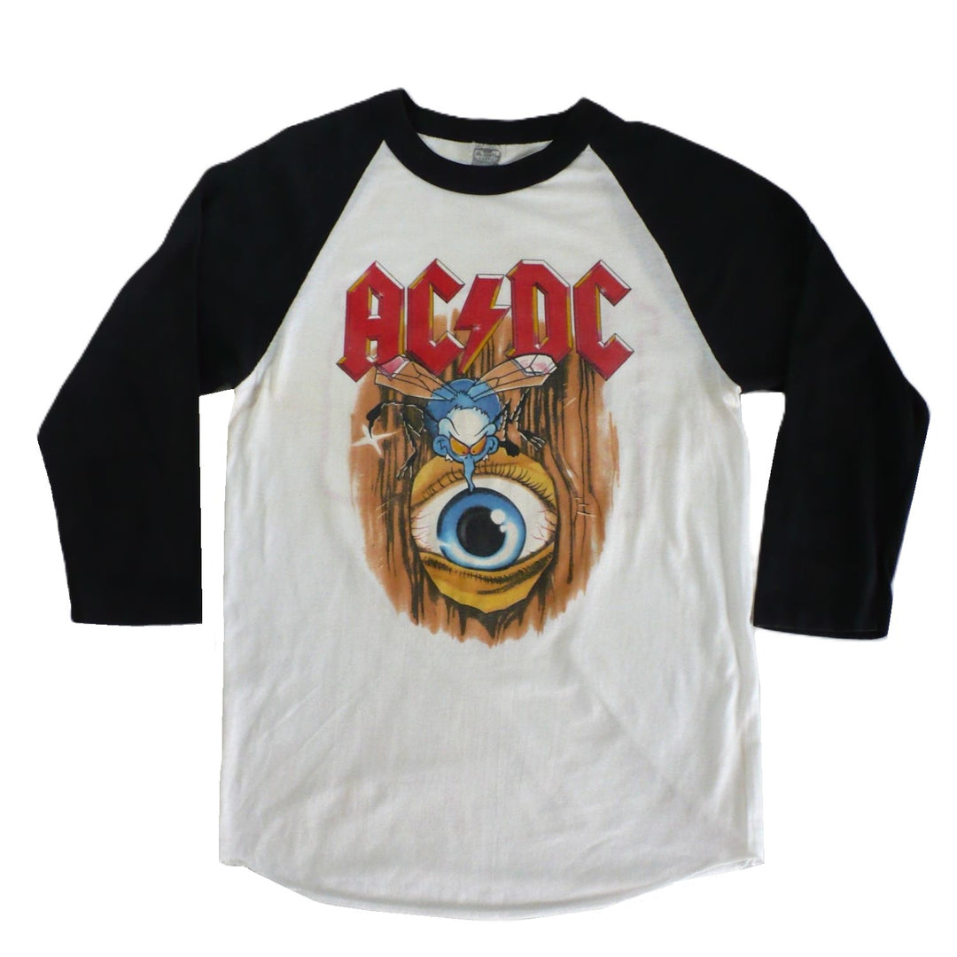 AC/DC Fly on The Wall Tour Shirt & Ticket 1985, Medium