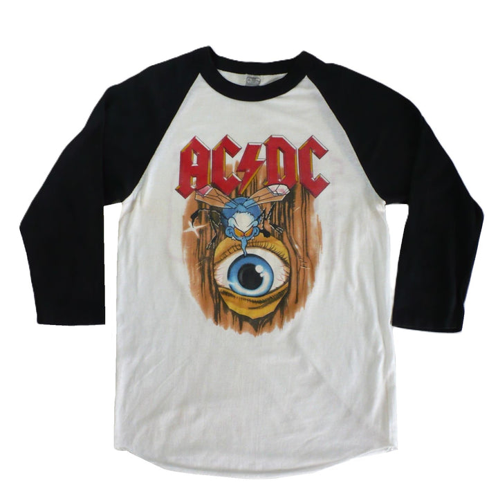 AC/DC Fly on The Wall Tour Shirt & Ticket 1985, Medium