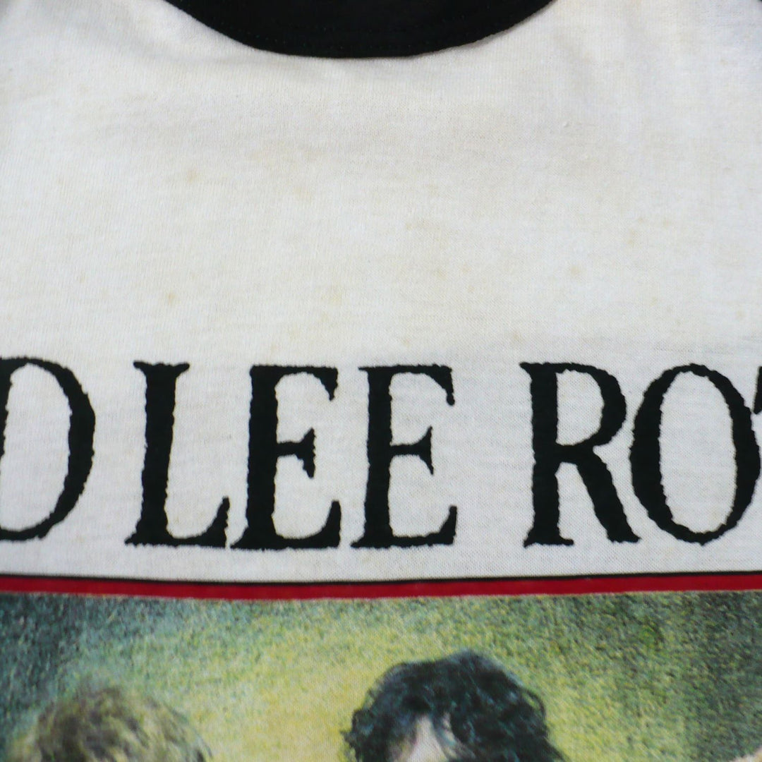 David Lee Roth Eat 'Em & Smile Tour Shirt enlarged stains.