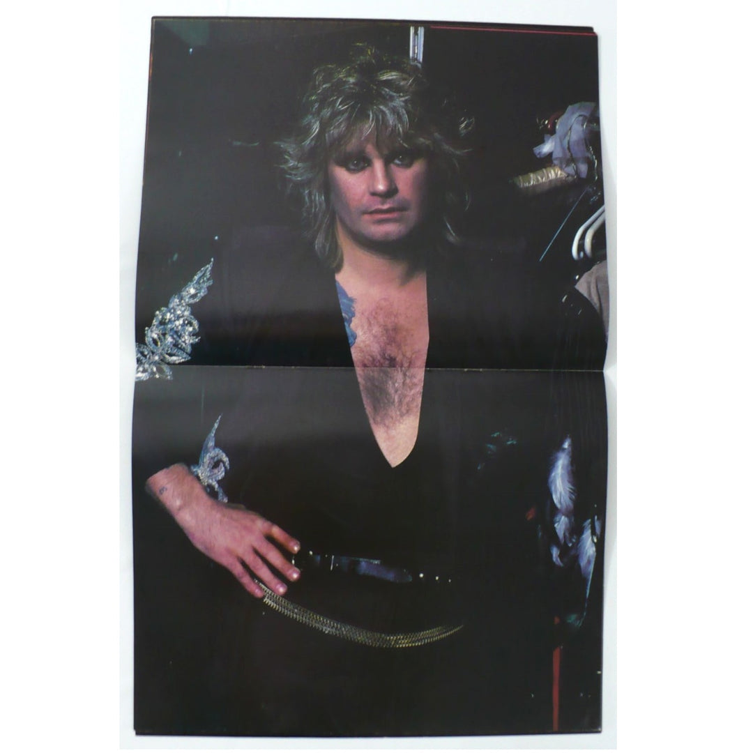 Ozzy Osbourne Bark at Moon Tour Program 1984 centerfold poster.