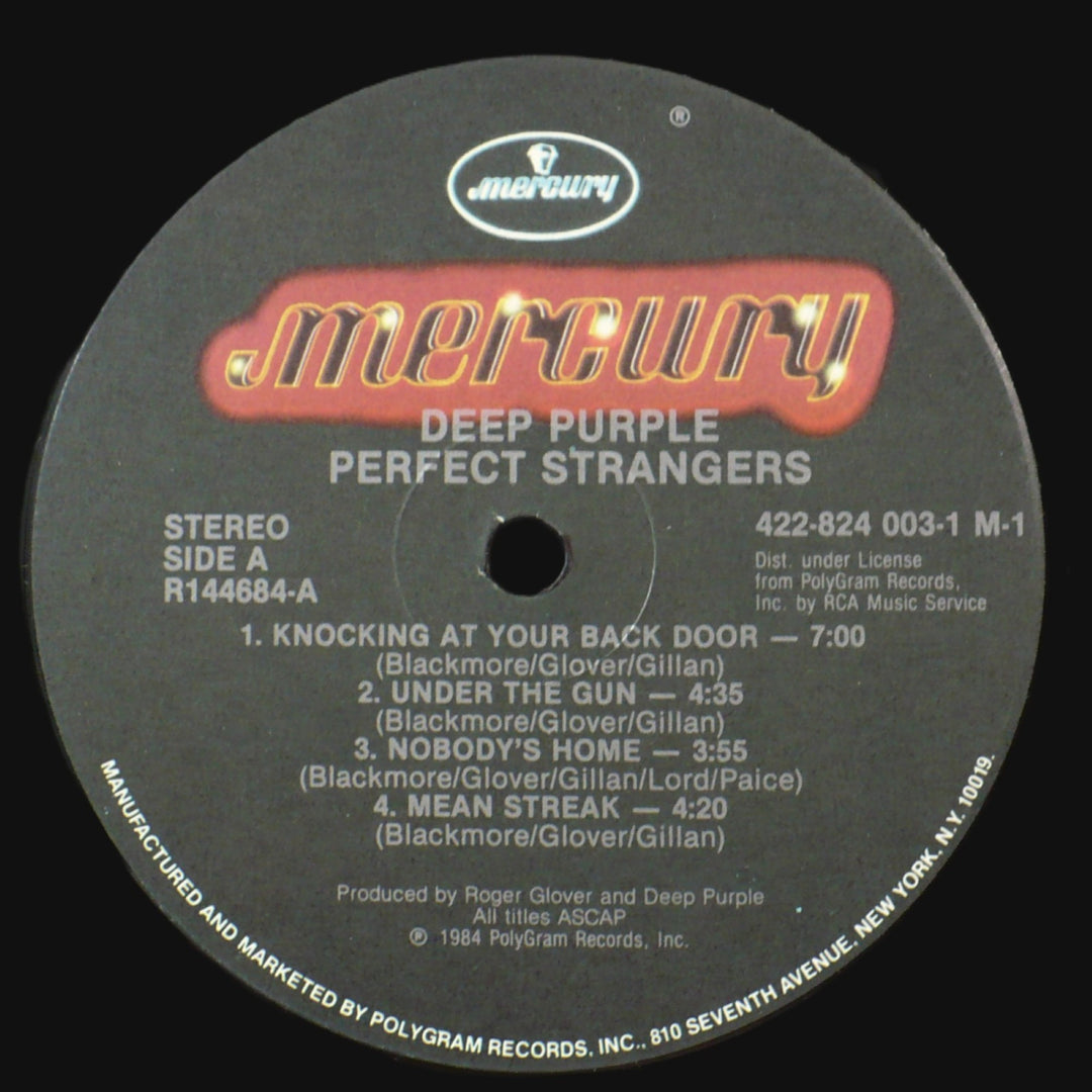 Deep Purple Perfect Strangers 1984 Vintage Vinyl 12" Record.