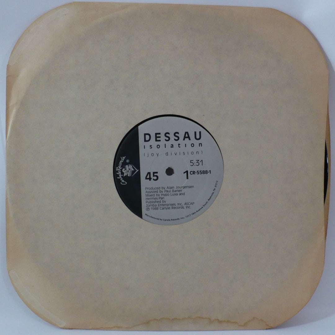 Dessau Isolation 1988 Vintage Vinyl 12 inch single.