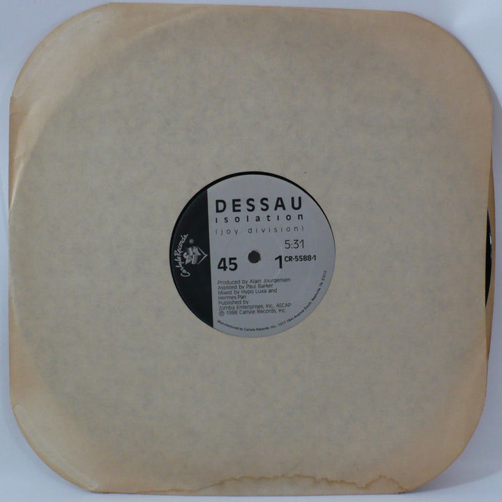 Dessau Isolation 1988 Vintage Vinyl 12 inch single.